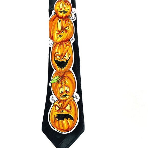 Brothers Handmade 100% Polyester Halloween Jack O Lanters/Pumpkins Korea L58" - Picture 2 of 14